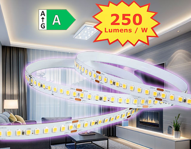 Ruban led Ultra basse consommation 250 Lumens par Watt